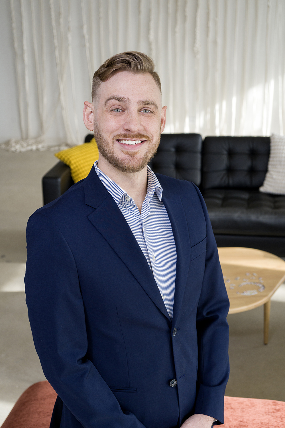 Professional headshot of Jesse from Vis-Home branding shoot